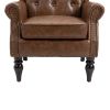 COOLMORE Wood Frame Armchair, Modern Accent Chair Lounge Chair for Living Room