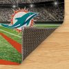 [Personalization Only] Official NFL Dolphins - 36" x 62" Personalized Washable Rug