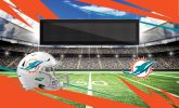 [Personalization Only] Official NFL Dolphins - 36" x 62" Personalized Washable Rug